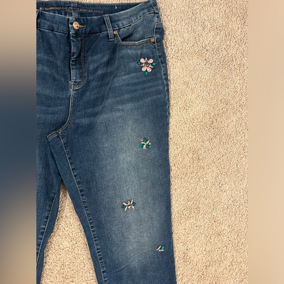 Chico’s So Slimming Girlfriend Slim Leg Ankle Sz 12P Cotton, Spandex Blend $98 - Picture 12 of 16